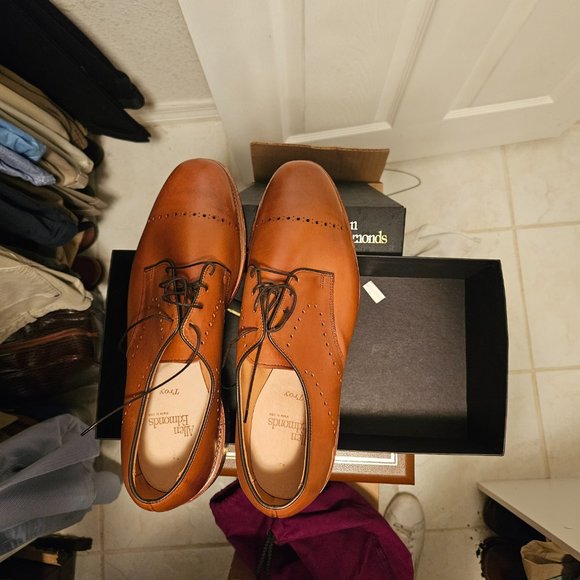 ALLEN EDMONDS, 9054 TROY CHESTE NUT  SIZE 10 NWT - Picture 1 of 3